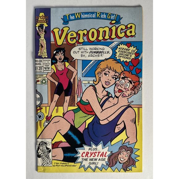 Veronica 22 1992 Archie Comics Crystal the New Age Girl Good Condition - Picture 1 of 7